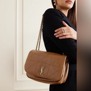 Saint Laurent Jamie 4.3 Shoulder Bag Quilted Leather Small Caramel Brown